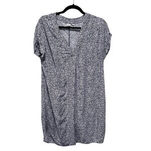 GAP‎ Women's Black & White Print Short Sleeve Mini Dress with Pockets